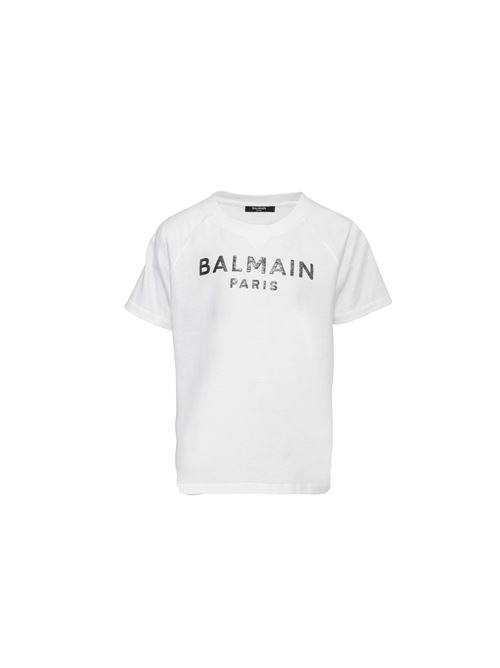 T-shirt, unisex, logata. BALMAIN | BV8P11 Z0057100AG